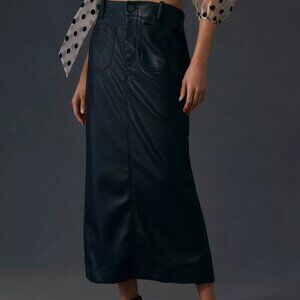 The Colette Maxi Skirt by Maeve: Faux-Leather Edition